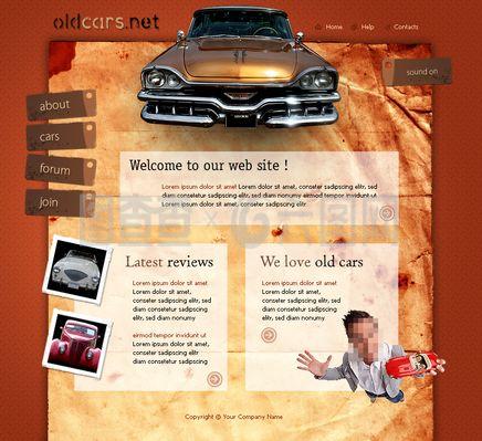 經(jīng)典老爺車網(wǎng)頁(yè)設(shè)計(jì) 融合懷舊情懷與現(xiàn)代用戶體驗(yàn)